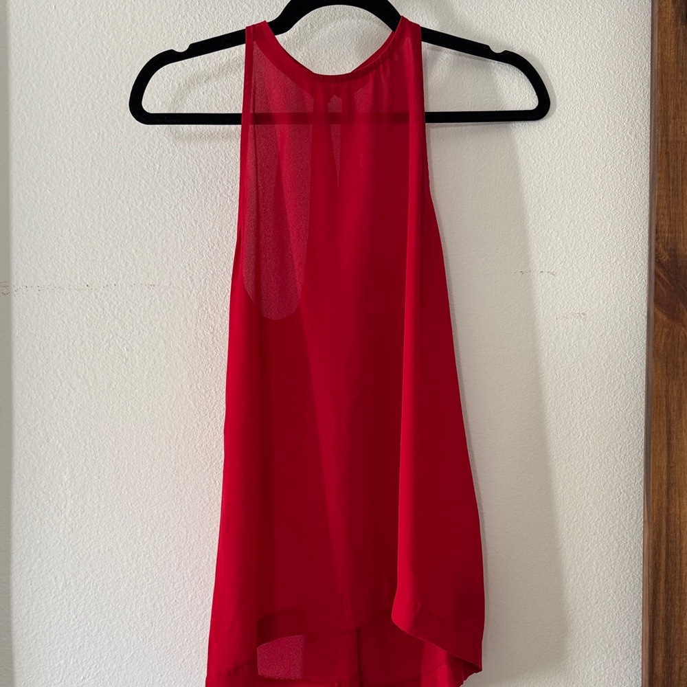 BB Dakota Vibrant Red Sleeveless Top